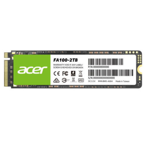 Unidad de Estado Sólido Acer FA100 – M.2 – 2TB – PCI-E 3×4 – BL.9BWWA.121