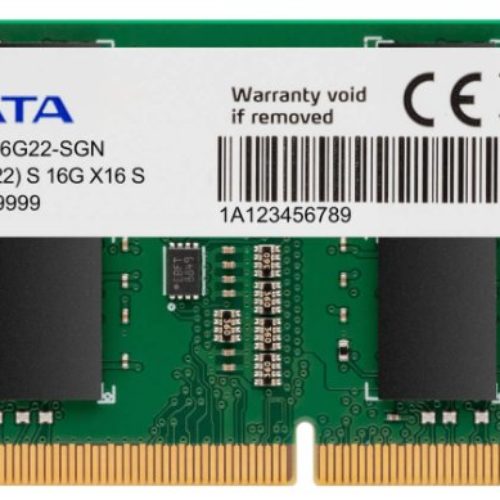 Memoria RAM ADATA – DDR4 – 16GB – 3200 MHz – SO-DIMM – Para Laptop – AD4S320016G22-SGN