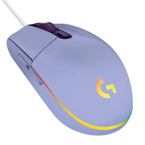 Mouse Gamer Logitech G203 Lightsync Alámbrico 6 Botones Rgb Lila – 910-005852