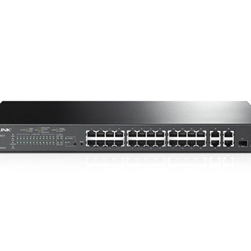 Switch TP-LINK TL-SL2428P – 24 Puertos – Fast Ethernet – 2 SFP – Gestionado – TL-SL2428P