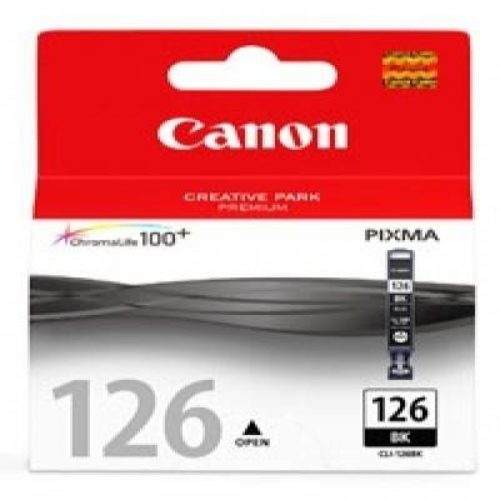 Cartucho Canon Cli 126 Bk Negro, Inyección De Tinta – 4561B001AB