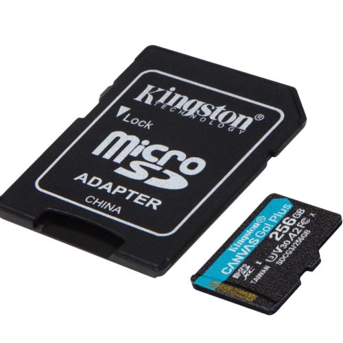 Memoria Microsdxc Kingston Technology Canvas Goo! Plus 256Gb Clase 10 Uhs I Con Adaptador – SDCG3/256GB