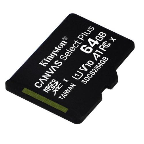 Memoria Microsdhc Kingston Canvas Select Plus 64Gb Clase 10 Con Adaptador – SDCS2/64GB