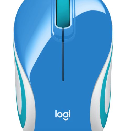 Mouse Logitech Mini M187 Inalámbrico Usb Azul – 910-005360