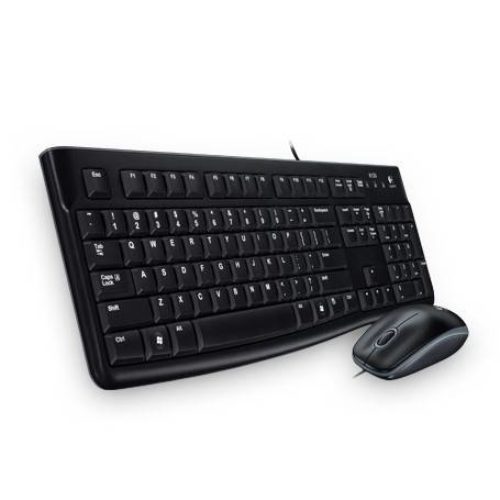Teclado y Mouse Logitech MK120 – Alámbrico – USB – Negro – 920-004428