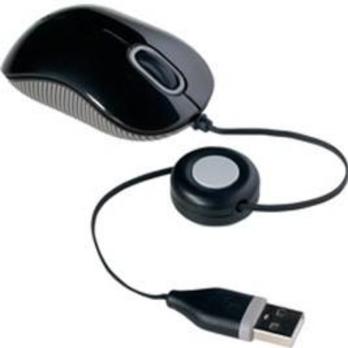 Mini Mouse Targus AMU75US – Alámbrico – USB – Retráctil – AMU75US