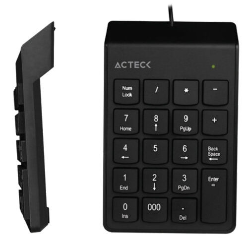 Teclado Numérico Acteck Inspire TN220 – Alámbrico – USB – Negro – AC-932622