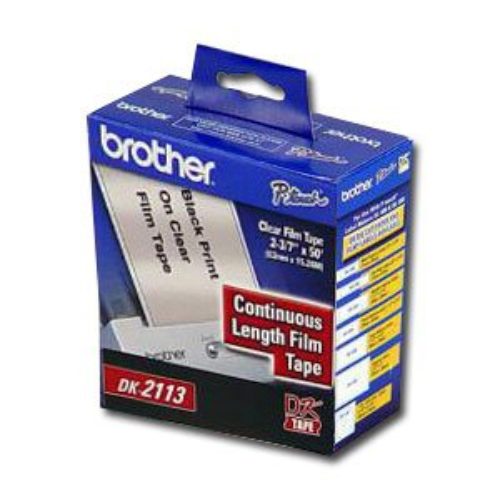 Cinta Brother DK-2113 – Continua – Transparente – 62mm X 15.2mts – DK2113