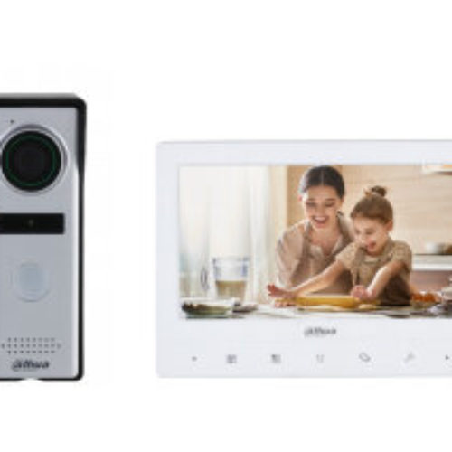 Kit de videovigilancia Dahua KTA02 – 1.3Mp – Monitor 7″ – Touch – Alámbrico – Blanco  – DHI-KTA02
