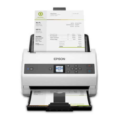 Escáner Epson WorkForce DS-870 – 65ppm – 600dpi – USB 3.0 – Dúplex – Blanco – B11B250201