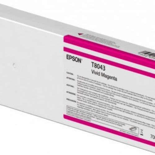 Tinta Epson T804300 – Magenta Vivo – 700ml – T804300