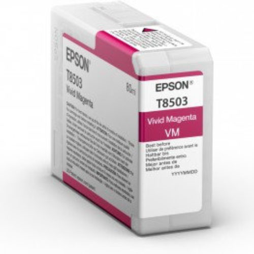 Tinta Epson T850 UltraChrome – Magenta Vivo – 80ml – T850300