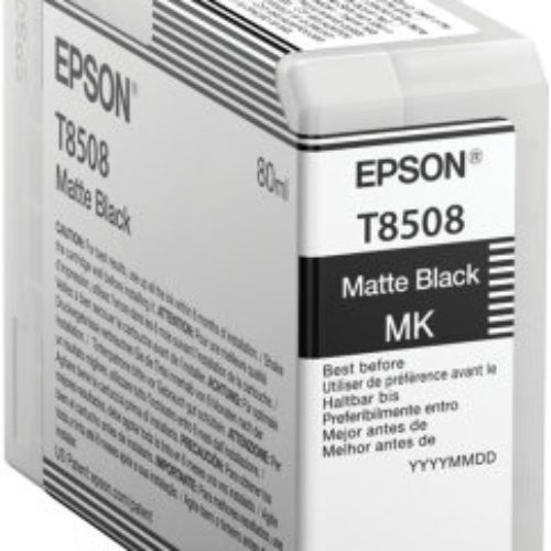 Tinta Epson T850 UltraChrome – Negro Mate – 80ml – T850800