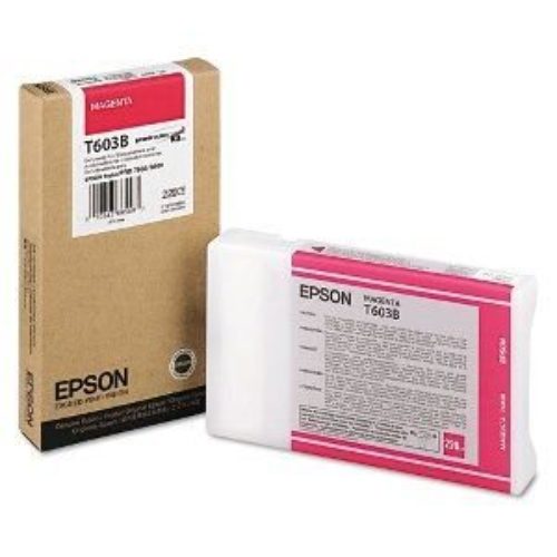 Cartucho de Tinta Epson UltraChrome Magenta, Modelo: T603B00, 220 ml. – T603B00