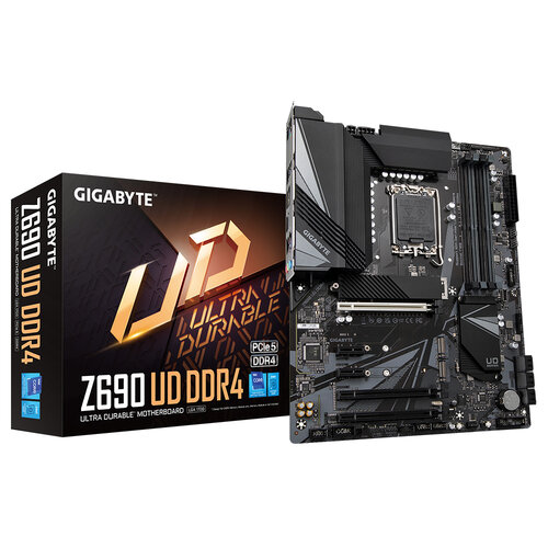 Tarjeta Madre Gigabyte Z690 UD DDR4 – Socket 1700 – 4xDDR4 – 2133/3200/5333(O.C.)MHz – HDMI – DisplayPort – USB-C – USB 2.0/3.2 – ATX – Z690 UD DDR4