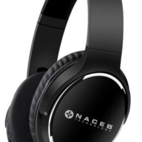 Audífonos Naceb Fornax NA-0308N – Micrófono – Bluetooth – Radio AM / FM – Plegables – Negro – NA-0308N