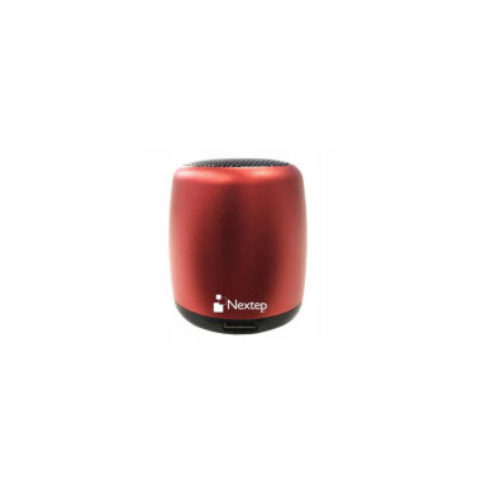 Mini Bocina Nextep NE-400R – Inalámbrica – Bluetooth – 3W – Rojo – NE-400R