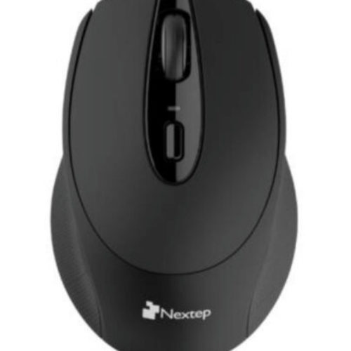 Mouse Nextep NE-410E – Inalámbrico – 1600 DPI – Negro – NE-410E