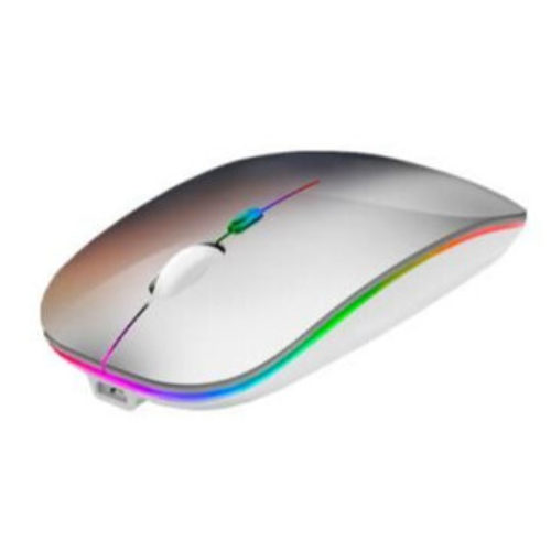 Mouse Gamer Nextep – Inalámbrico  – RGB – Plata – NE-412P