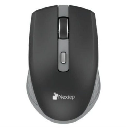Mouse Nextep NE-413NG – Inalámbrico – USB – Negro con Gris – NE-413NG