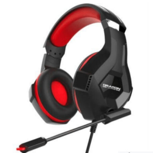 Diadema Gamer Nextep Dragon XT – Alámbrico – Micrófono – Negro con Rojo – NE-489
