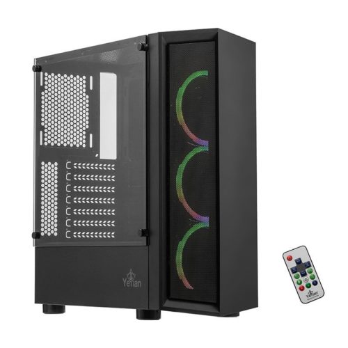 Gabinete YeYian Ventle Master – Media Torre – ATX/Micro ATX – 3x Ventilador Frontal – Panel Lateral – YCH-ATAB-01BK