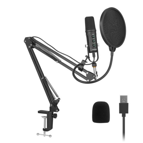 Kit de Micrófono YeYian Agile NL – Alámbrico – USB – 80 a 20000 Hz – Negro – YSA-UCHQ-01