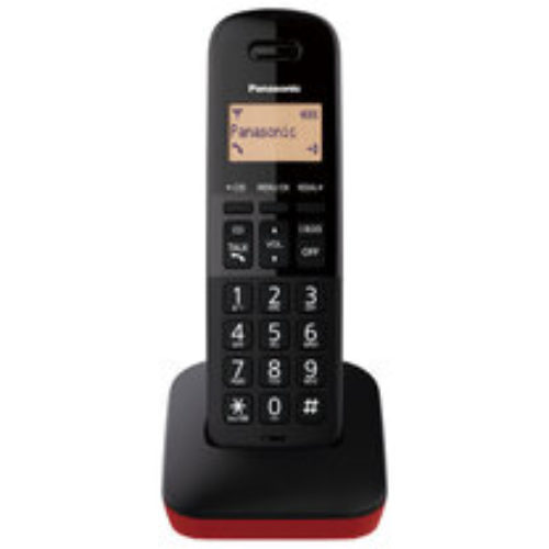 Teléfono Panasonic KX-TGB310 – Identificador de Llamadas – Negro con Rojo – KX-TGB310MER