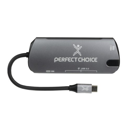 Hub Perfect Choice PC-101246 – USB-C – HDMI / USB-A 3.0 / PD USB-C – PC-101246