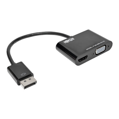 Adaptador DisplayPort Tripp Lite – VGA / HDMI – 4k – DP versión 1.2 – P136-06N-HV-V2