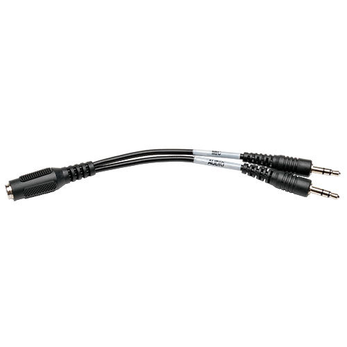 Cable Divisor Tripp Lite 3.5mm Audio – para Diadema 4 Pines Hembra a 2 x 3 Pines Macho – P318-06N-FMM
