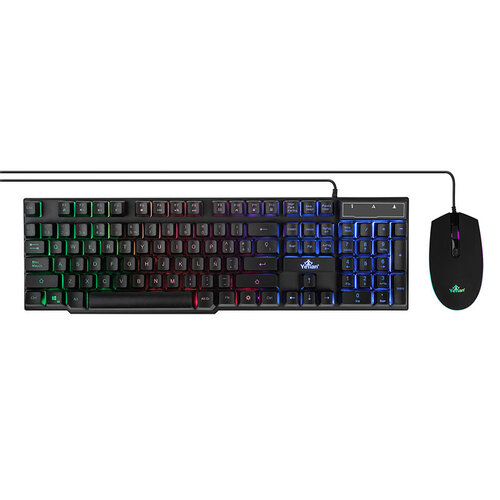 Kit Gamer YeYian Phoenix NL – Teclado – Mouse – RGB – Alámbrico – YKP-20705