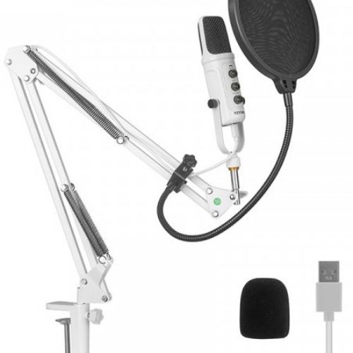 Kit de Micrófono YeYian Agile NL – Alámbrico – USB – 80 a 20000 Hz – Blanco – YSA-UCHQ-02