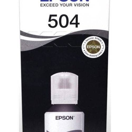 Botella De Tinta Epson 504 Negro 127Ml – T504120-AL