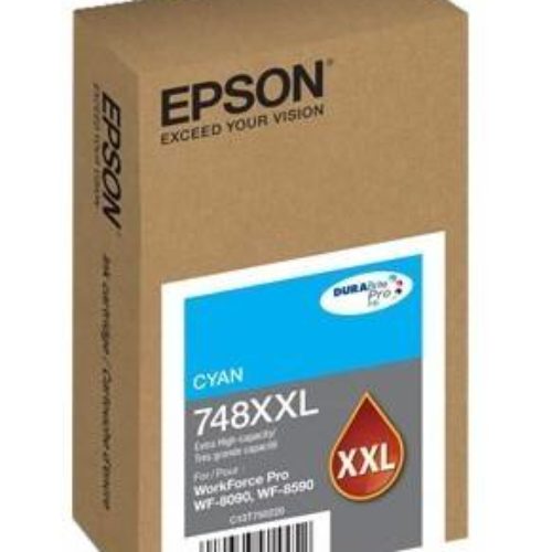 Tinta Epson T748Xxl Capacidad Extra Alta Wf 6090/Wf 6590 Color Cian – T748XXL220-AL