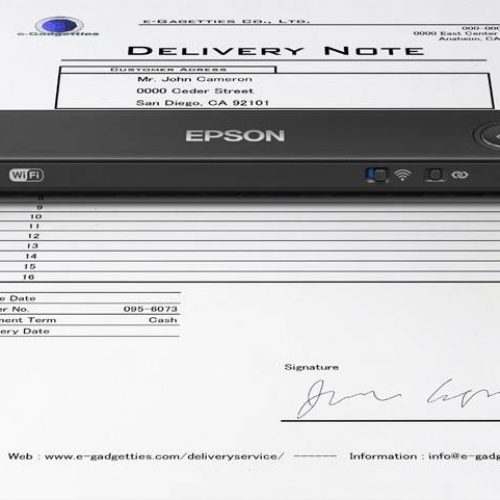 Escáner Epson Workforce Es 60W 4 Ppm 600 Dpi Wi Fi Usb Negro – B11B253201