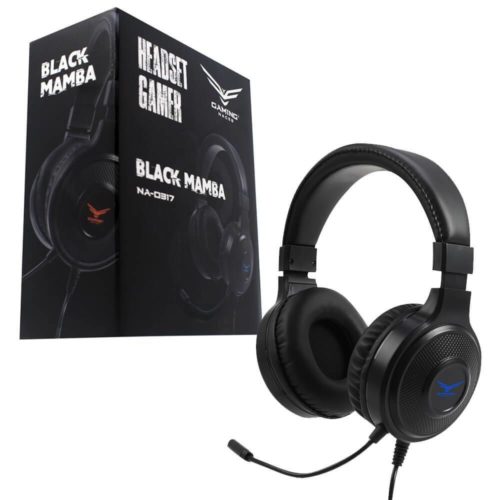 Diadema Gamer Naceb Technology Black Mamba Alámbrico Micrófono Led – NA-0317