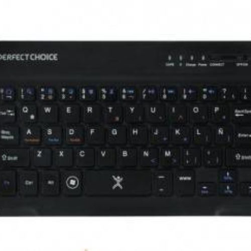 Mini Teclado Inalámbrico Perfect Choice Pc 200932 Bluetooth Micro Usb Negro – PC-200932