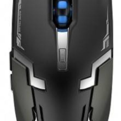 Mouse Gamer Naceb Technology Inalámbrico 6 Botones Led Negro Con Plata – NA-631