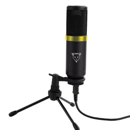 Micrófono Gamer Ocelot OGMIC-01 – Alámbrico – USB – Negro con Amarillo – SPK-2074
