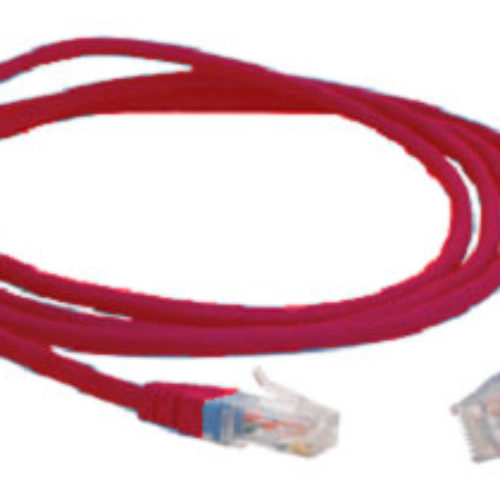 Cable de Parcheo 3M VOL-5EUP-L3-R – UTP – 3m – Cat5e – RJ45 – Rojo – VOL-5EUP-L3-R