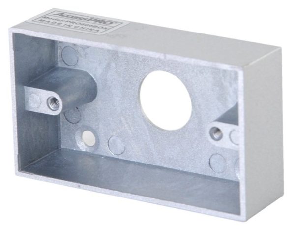 Caja AccessPro PRO800-BOX - Cromada - Para Instalación De Botón PRO800B - PRO800-BOX