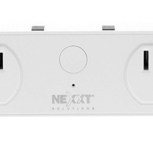Enchufe Inteligente Nexxt NHP-D610 – Wi-Fi – 2 Conectores – 2 Puertos USB – Control de Voz – NHP-D610