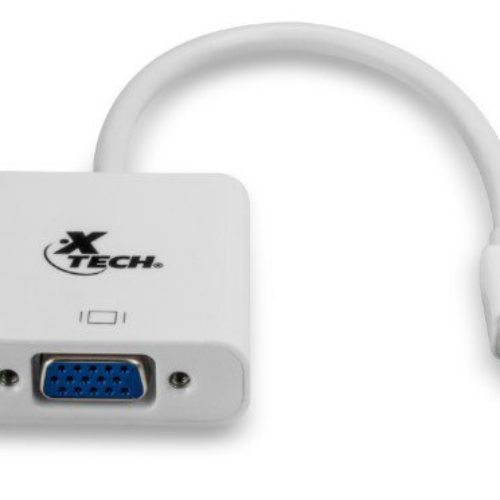 Convertidor Xtech XTC-340 – Mini DisplayPort a VGA – 1900×1200 – Blanco – XTC-340