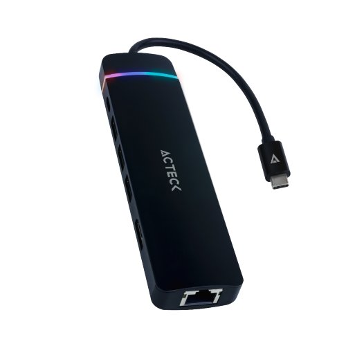 Hub USB Acteck GATE 8 DH675 – USB-C a HDMI – 3x USB 3.0 – USB-C – Lector SD – Ethernet – AC-934626