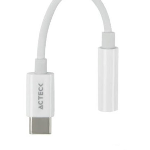 Adaptador Acteck Shift Plus AA405 – USB-C a 3.5mm – Blanco – AC-934831