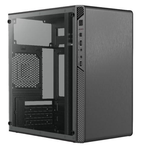 Gabinete Gamer Acteck Performance II GI215W – Micro Torre – Micro ATX/Mini ITX – Fuente 500W – Panel Lateral – Negro – AC-935784