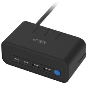 Supresor de Picos Acteck ENERGON MATE CE676 - 3 Contactos - USB - Negro - AC-936514