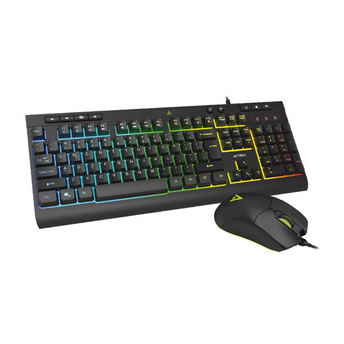 Kit Teclado y Mouse Gamer Acteck CREATOR AUREAN PRO MK477G – Alámbrico – USB – RGB – AC-936750