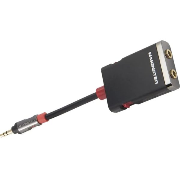 Divisor de Audio Monster iSplitter - Divisor en Y - Entrada de Audio 3.5mm - Dos Salidas de Audio 3.5mm - mbl 1000 y-splt v2